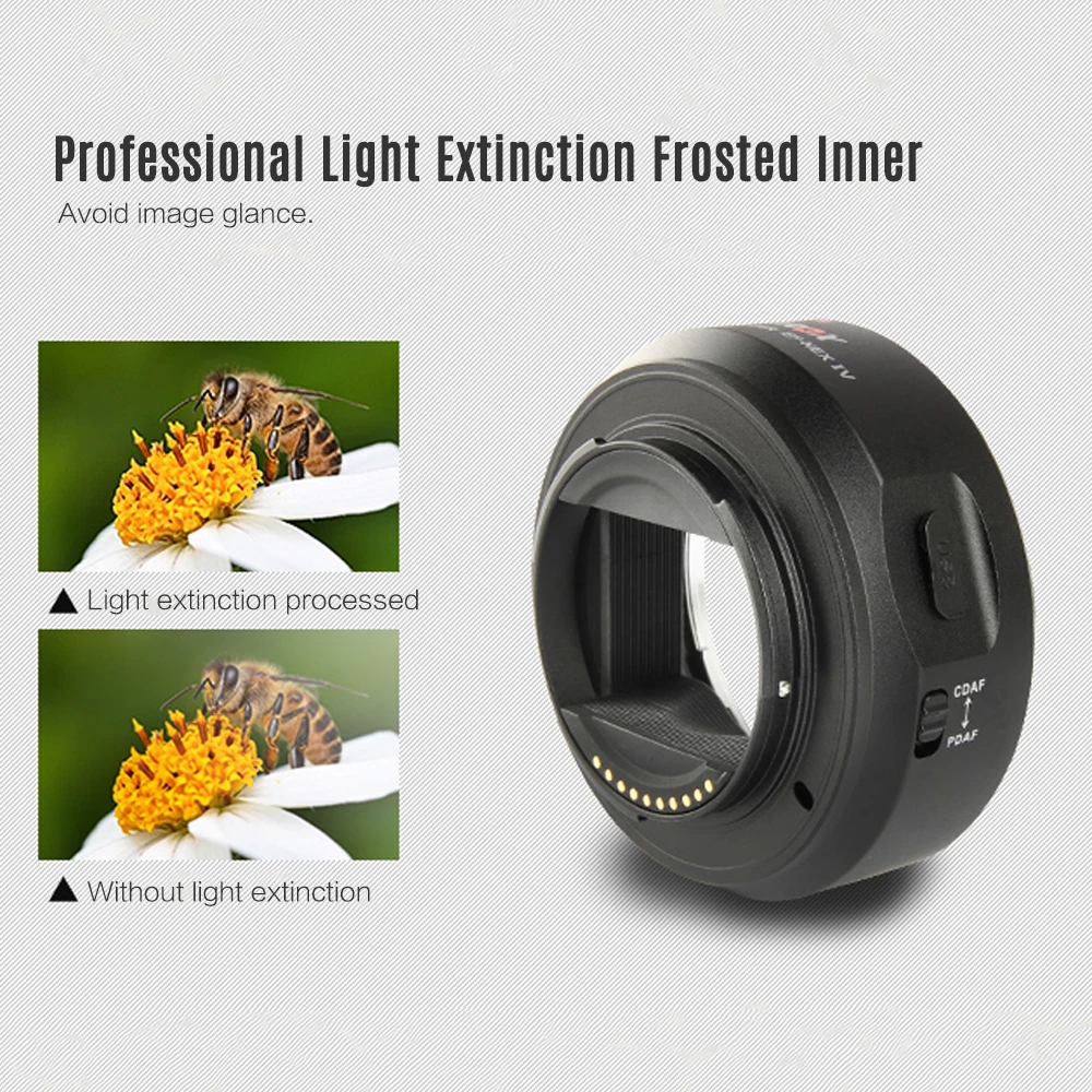 Viltrox EF-NEX IV Lens Mount Adapter Ring AF Auto Focus CDAF PDAF USB Upgrade for Canon Sony w/USB Switch | Электроника
