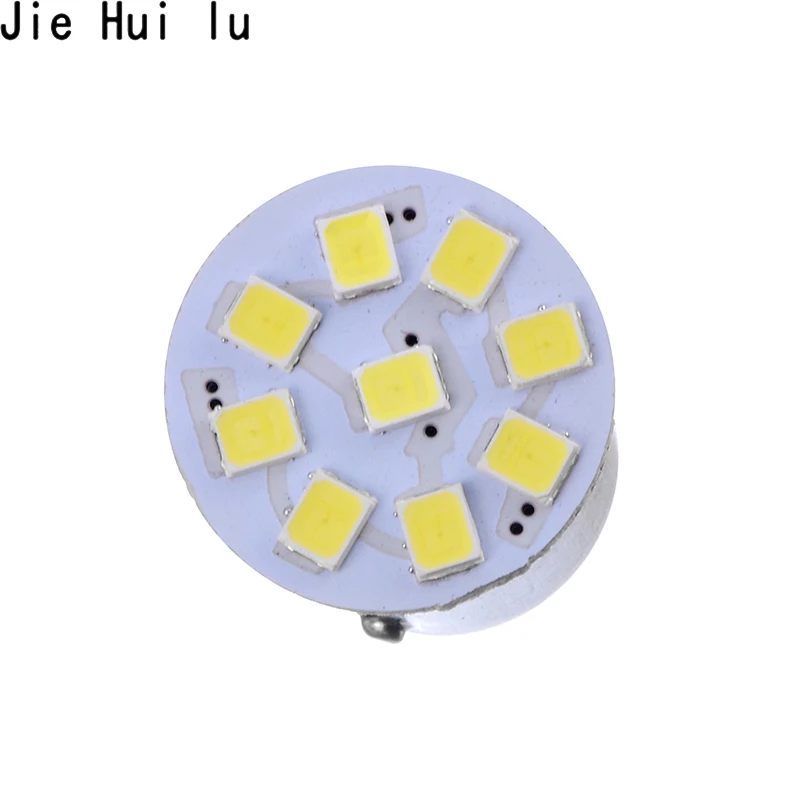 1 шт. 1157 Bay15d 1156 BA15S 9 SMD 1210 светодио дный Белый автомобилей сигнал обратного лампа