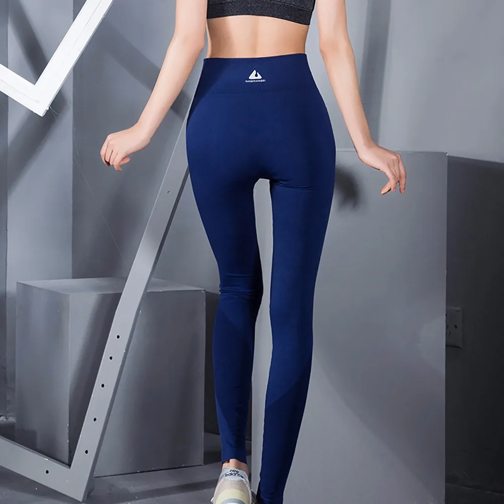Flandis Йога Штаны с высокой посадкой высокая эластичность Спорт Для женщин