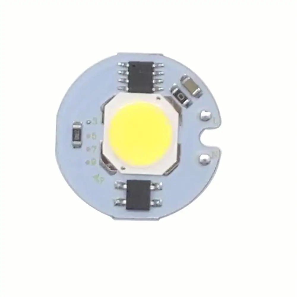 30 шт./лот мощный CoB светодиодный чип лампы 3 Вт 5 7 9 лампочка 220 В IP65 Smart IC белый