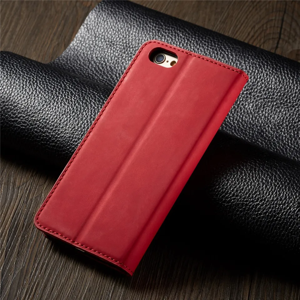 Роскошный флип чехол для IPhone 6 6s Plus Coque Магнитный кожаный бумажник Подставка для карт держатель 360 полная обложка для книги IPhone 6s plus