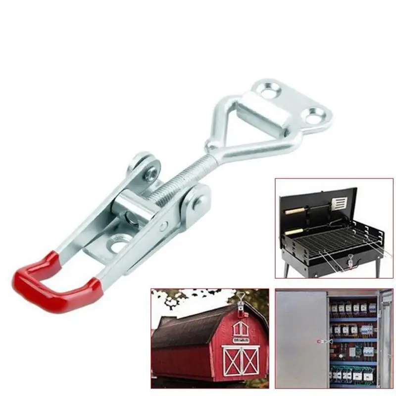 Stainless Steel Cabinet Boxes Handle Adjustable Toggle Clamp Clamping Metal 100kg 220 Lbs Quick Release Holding Latch Hand Tool