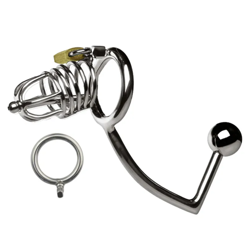 Шлем бандаж из нержавеющей стали многофункциональный Мужской Целомудрие