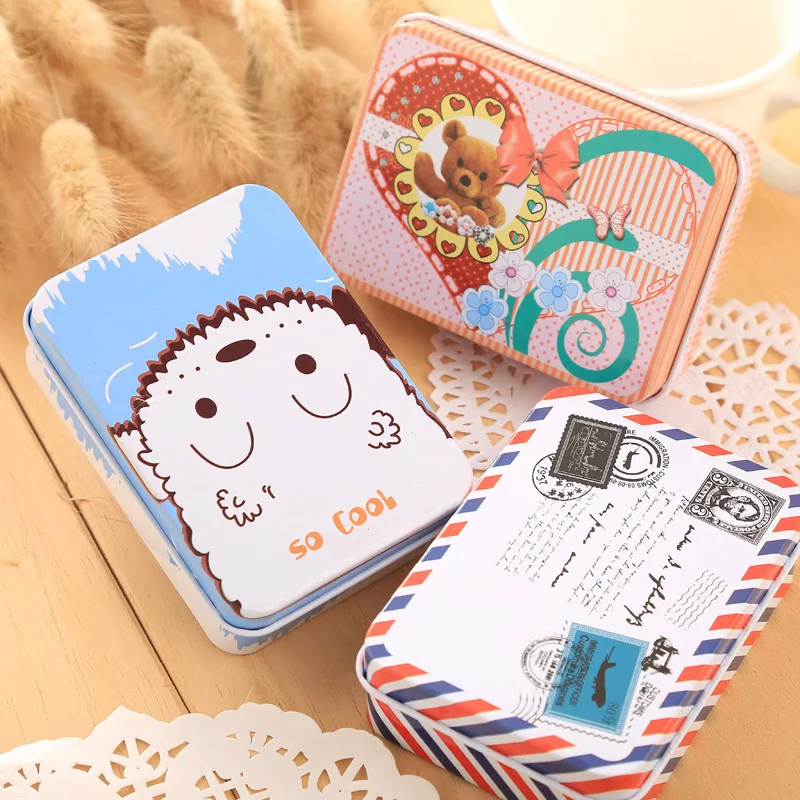 1 шт. горячая Распродажа новинка модный прямоугольный жестяной лист маленькая