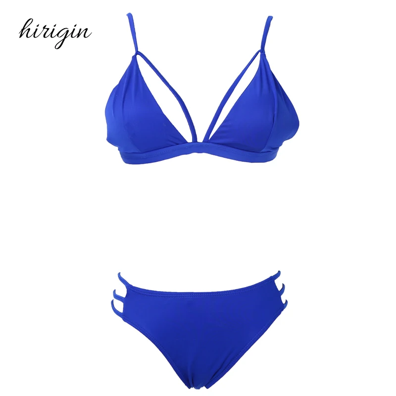 HIRIGIN бренд полиэстер Купальник женский треугольный Бикини Набор Женская пляжная