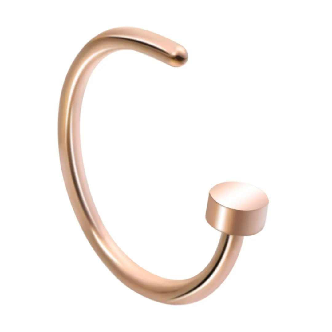 Кольцо гвоздик из хирургической стали с Круглым Верхом для пирсинга 10