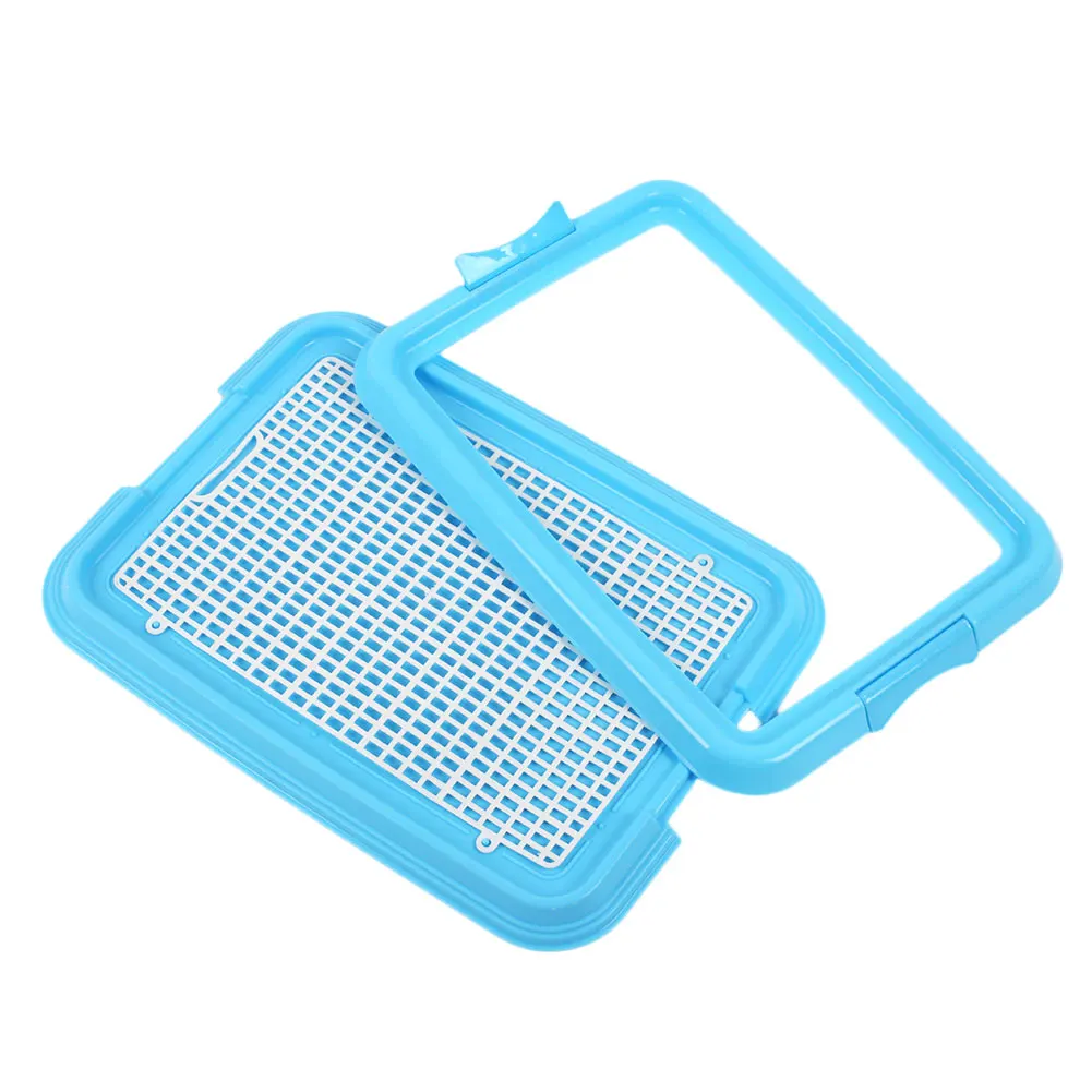 Portable Pet Dog Indoor Restroom Training Potty Pee Toilet Fence Tray Pad