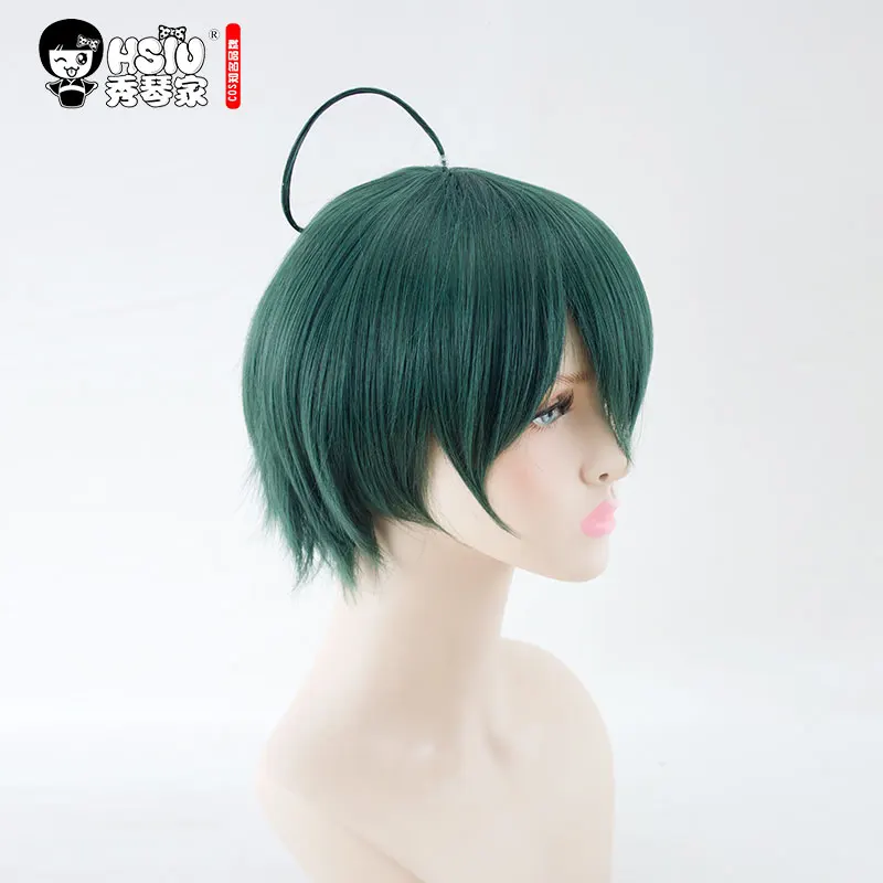 HSIU высококачественный косплей парик Shuichi Saihara Danganronpa V3: Killing Harmony Costume Play парики костюмы на Хэллоуин волосы