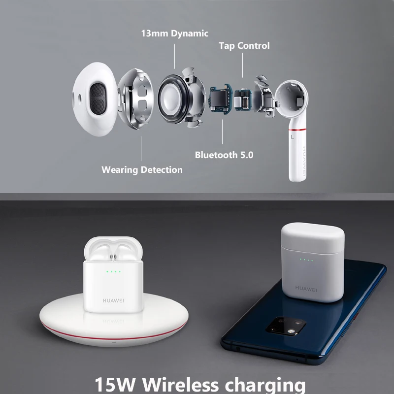 Huawei Freebuds 2 Pro Huawei Bluetooth Headset CM-H2 Wireless earphone Hi-Fi Waterproof IP54 Tap control Wireless Charge