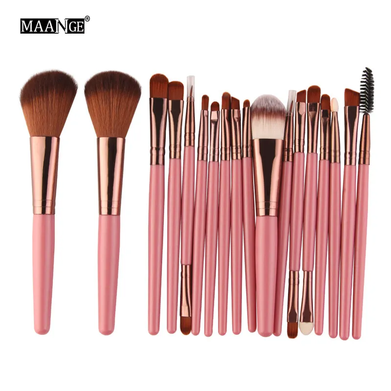 MAANGE Pro, 18-22 шт., кисти для макияжа, основа для румян, губ, теней, ресниц, хайлайтер, Кисть для макияжа, набор кистей, Pincel Maquiagem