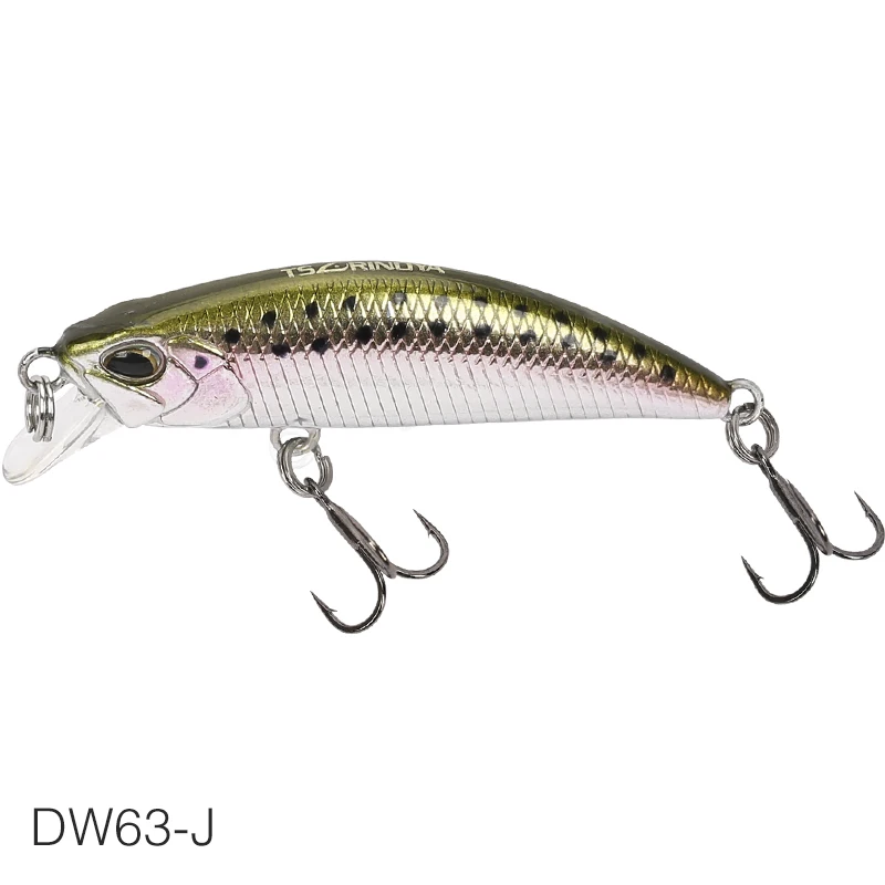 DW63-J TSURINOYA для рыбалки приманки DW63 50 мм 5g опускается на дно воды мини блесна жесткая приманка искусственная приманка маленький Приманка Карандаш воблер, твердая приманка - Цвет: DW63-J