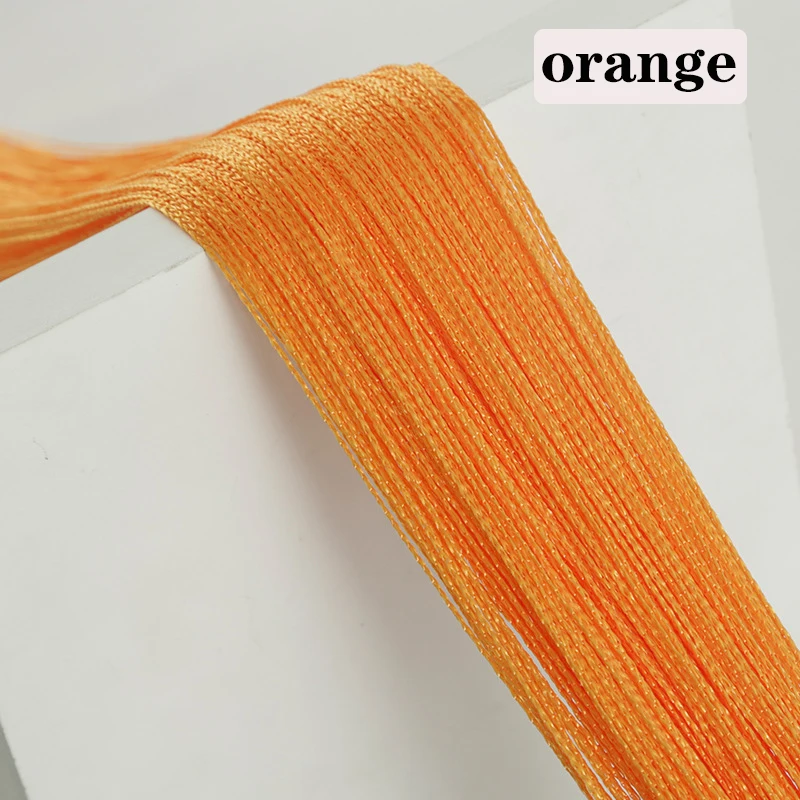 orange Разные цвета на выбор, 100 см X 200 см, нитевые занавески для гостиной, двери, стены, окна, панели, занавески с кисточками - Цвет: orange