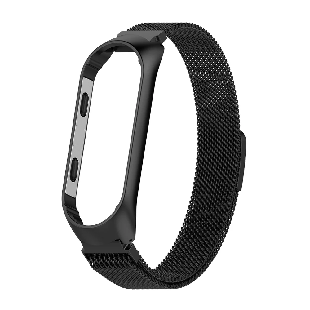Mi Band 4 3 ремешок из нержавеющей стали металлический браслет для Xiao mi Nfc mi Band 4 3 mi lanese браслет mi band 4 3 Смарт-браслет