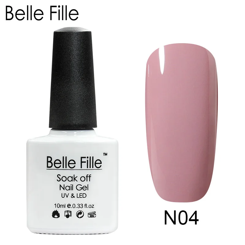 Belle Fille Gel Nail Polish Beige Nude Color UV Hot Sale Semi Permanent Soak Off LED Varnish 10ml | Красота и здоровье