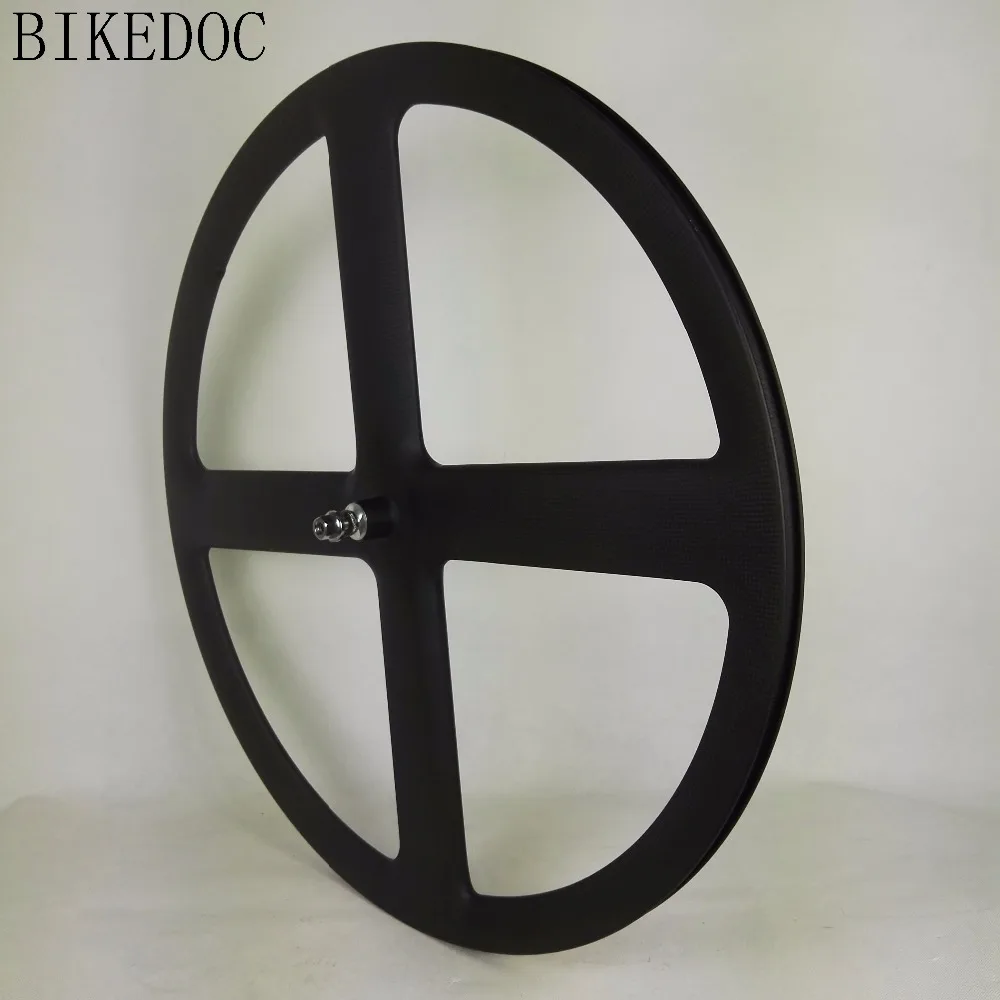 BIKEDOC 700c 4 карбоновые колеса со спицами fixie карбоновая колесная пара с четырьмя