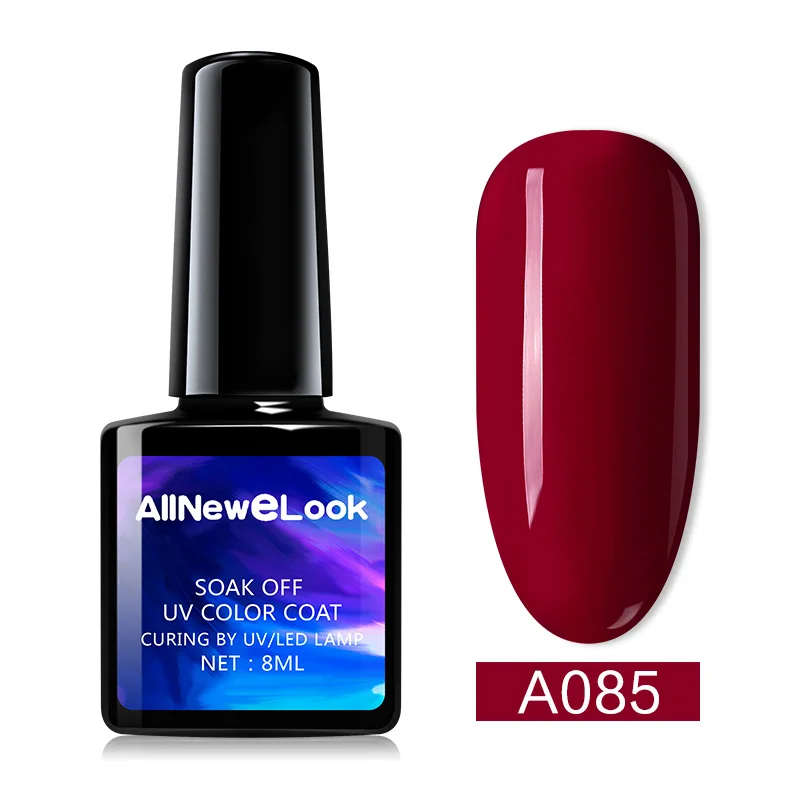 085 Allnewelook нейл-арта светодиодный лак для ногтей продукты для профессионалов UV лампа длительного действия Гель-лак для ногтей, Цвет 8 мл 120 Цвет лак - Цвет: 085