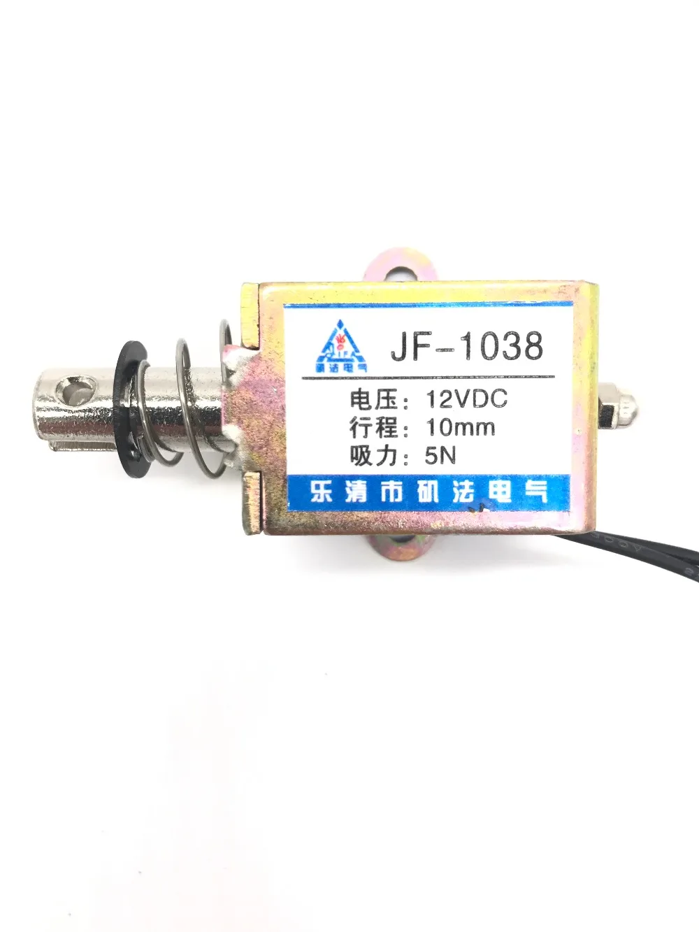 Pull Type JF 1038 DC 6V 12V 24V линейный соленоид Электромагнитная сила 5N 10 мм|travel| |