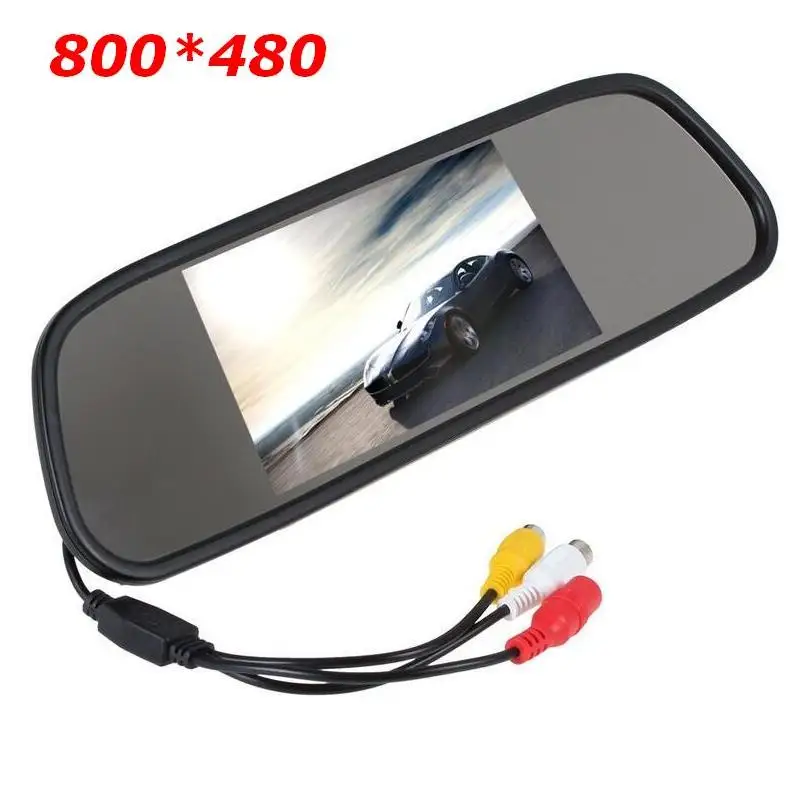 XYCING 800*480 5 дюймов TFT LCD Автомобильный Монитор парковочное зеркало заднего вида +