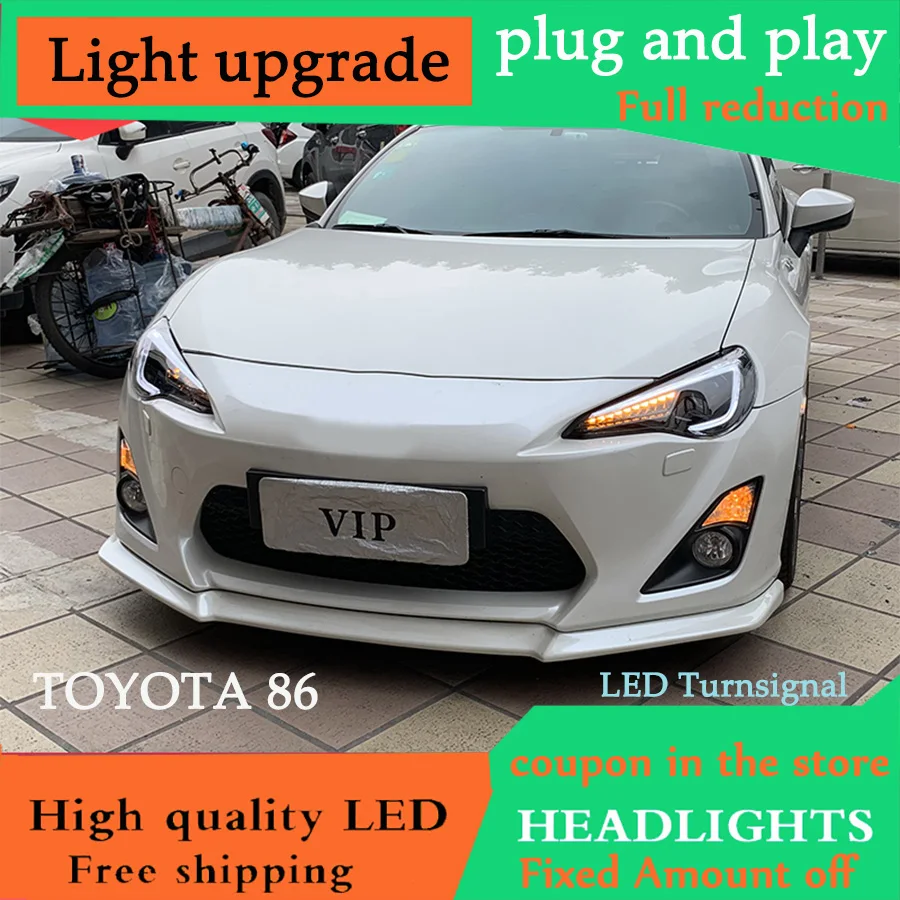 D-YL Стайлинг автомобиля для Toyota 86 фары 2012-2018 FT GT FT86 GT86 Subaru BRZ лампы светодиодные фар