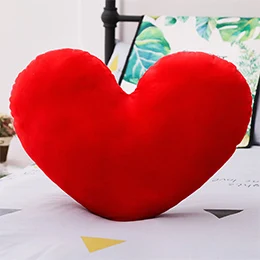 Red heart Очаровательная в форме сердца/звезда форма плюшевая подушка 18 видов классический диван стул декоративная подушка мягкие конфеты цвета подарок друзьям - Цвет: Red heart