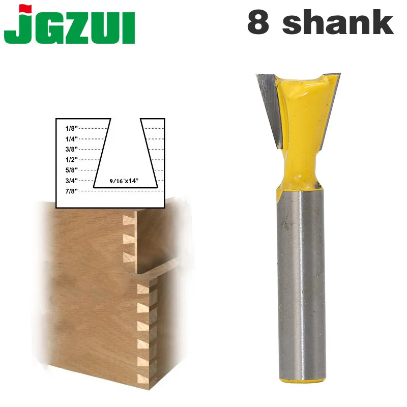 Фреза Ласточкин хвост 14 градусов 9/16 дюйма 1 шт.|tenon cutter|woodworking cutterrouter bit |