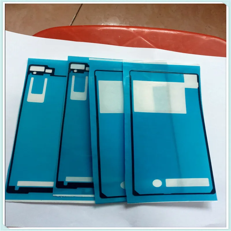 50 Наборы для ухода за кожей/100 шт. спереди + сзади клей Стикеры Sony Xperia Z2 d6502 D6503 d6543