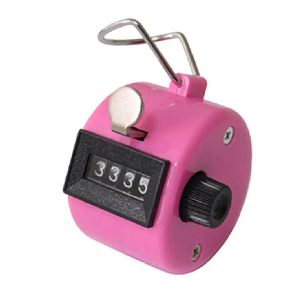 Ручной счетчик счетчика металла 4 цифры ручные счетчики нажатия ручной людей