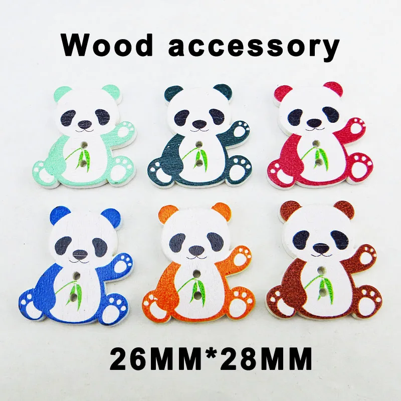 50 шт. кнопки рыбы подходит 2 отверстия узоры Мультфильмы Деревянный швейная