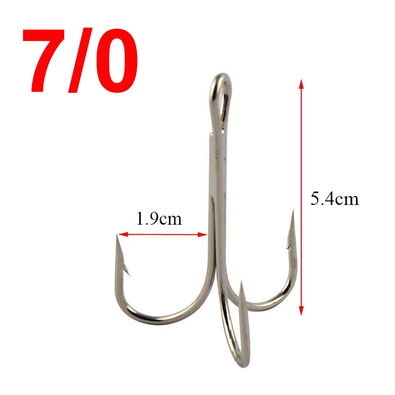 10 шт. 3551 высокоуглеродистой стали тройные рыболовные Крючки соленой воды острые большие О 'Шонесси Тройная приманка рыболовные крючки Размер 6/0 7/0 8/0 10/0 - Цвет: 7 0