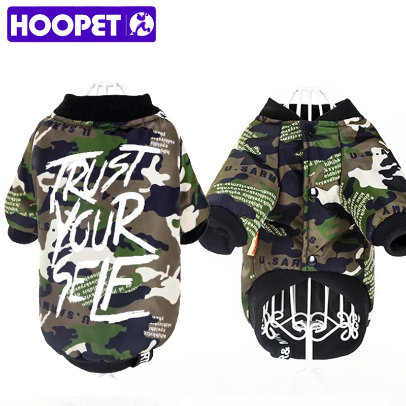HOOPET Новые Pet Товары для собак одежда теплый хлопок досуг Стиль куртка осень-зима