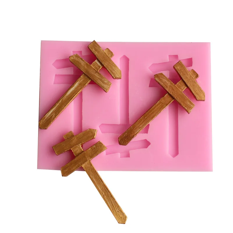 Дорожный знак формы DIY помадка торт плесень мягкие конфеты сухой Pez посуда для