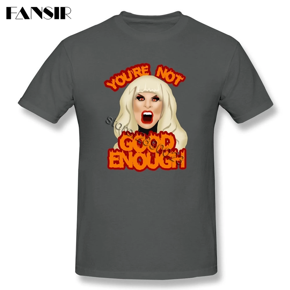 Рубашка Rupaul мужская с коротким рукавом белая футболка надписью You'm Not Good