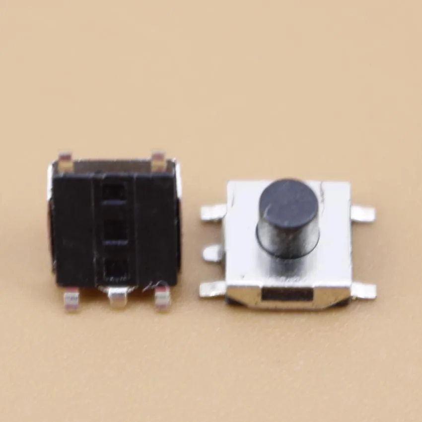 YuXi 1 шт. кнопочный переключатель 6*6*5 тактовый тактильный 6x6x5 SMD SMT Высота 5 мм|height| |