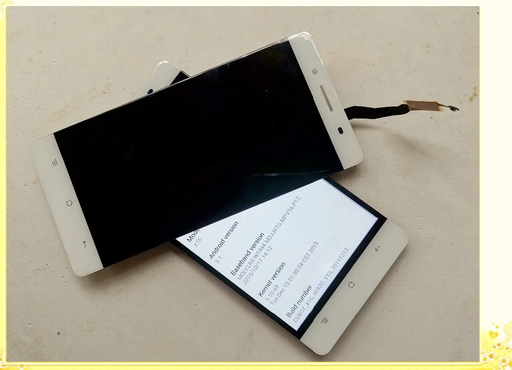 Сенсорный экран и ЖК-дисплей для CUBOT X16 X16S X17 X17S белый