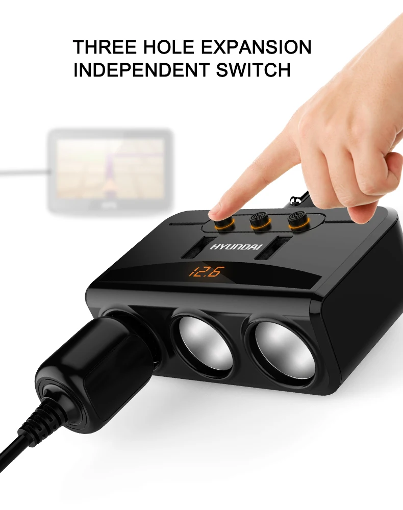 Nulaxy Dual USB Порты и разъёмы автомобиля Зарядное устройство с 3 степенями свободы