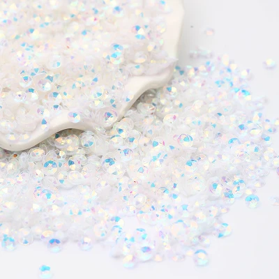 800 шт./лот 4 мм Глубокая Круглая круглая пайетка из ПВХ пришивной клей на ткани