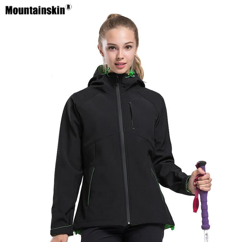 Мужская и Женская флисовая куртка Mountainskin ветровка для походов на открытом