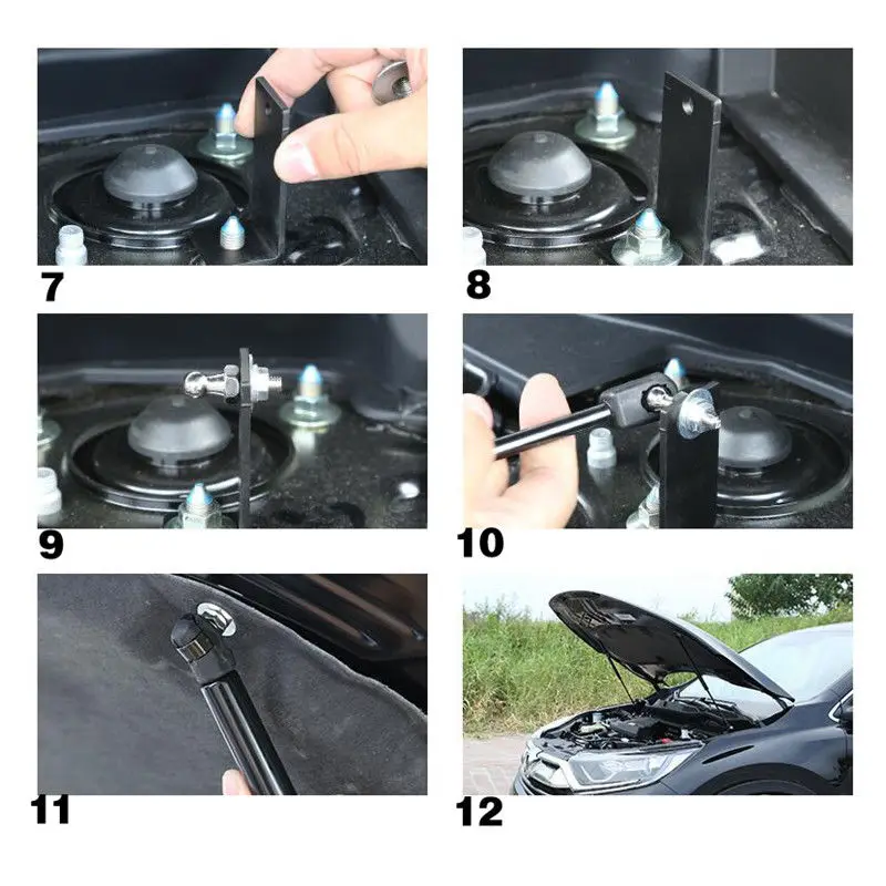 2pcs Car Front Stainless Steel Supporting Rod Hydraulic Hood Jackstay Engine Cover Fit for Honda CRV CR-V 2017 2018 Styling | Автомобили и