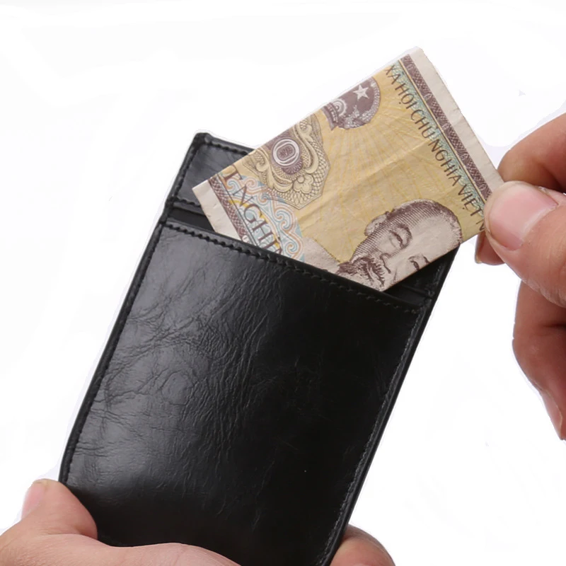 

Держатель для карт из искусственной кожи, с отделением для монет и RFID