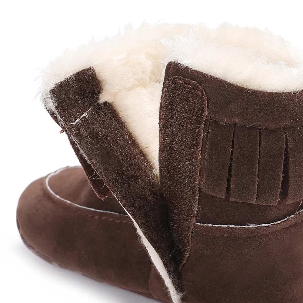 Повседневные теплые зимние ботинки на мягкой подошве для малышей сезон