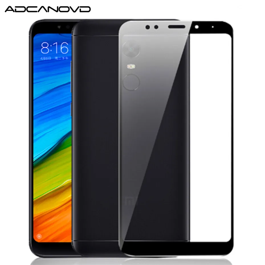 Закаленное стекло с полным покрытием для xiaomi redmi 5 plus защитная пленка экрана