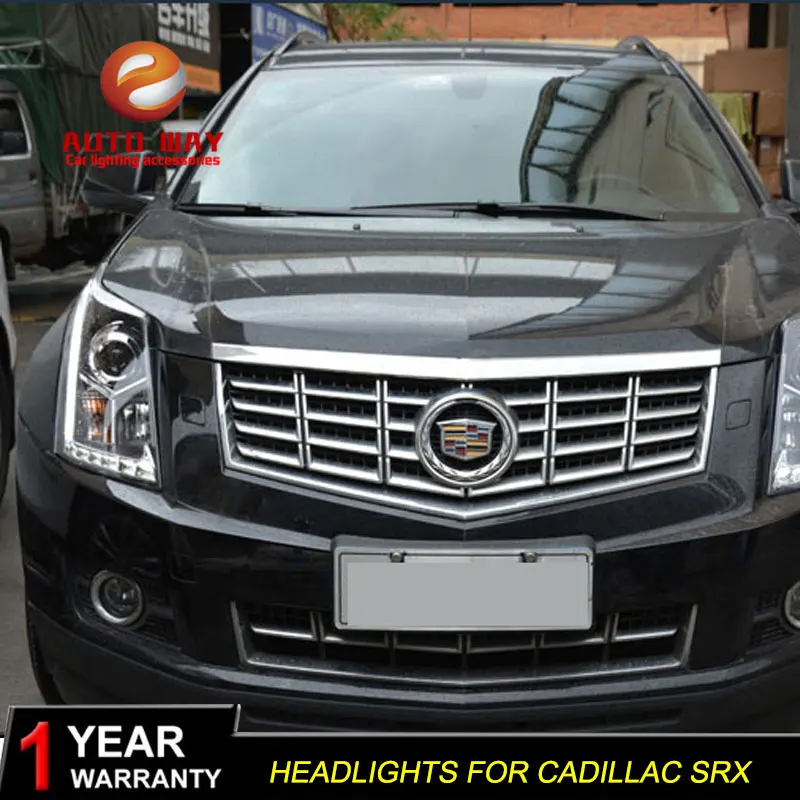 Автомобильный Стильный чехол на голову для Cadillac SRX 2010- светодиодный головной светильник s Cadillac SRX DRL Дневной ходовой светильник биксеноновый HID