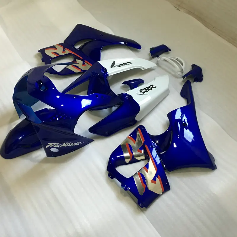 Новый комплект обтекателей для мотоцикла HONDA CBR900RR 98 99 CBR900 919 1998 1999 Белый Синий ABS