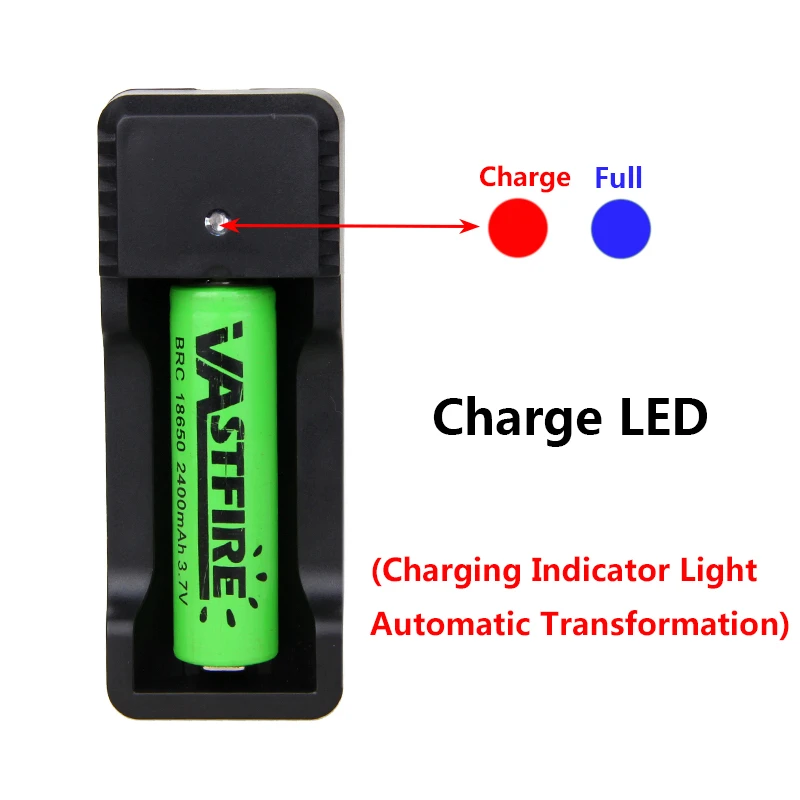 

VastFire 450 lumens Q5 red LED Hunting Flashlight with 18650 Battery+Charger+Flashlgiht Holder