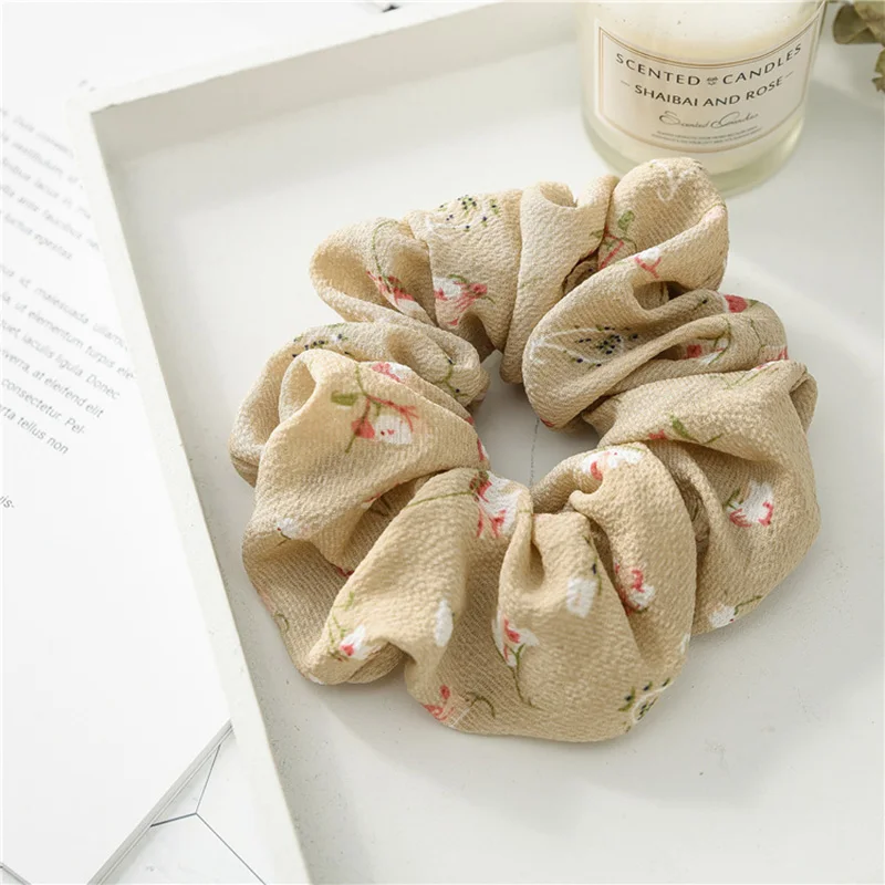 Женские эластичные резинки для волос с мультяшным котом, резинки для волос с цветочным узором, резиновые резинки для волос, милый держатель для хвоста, аксессуары для волос для девочек