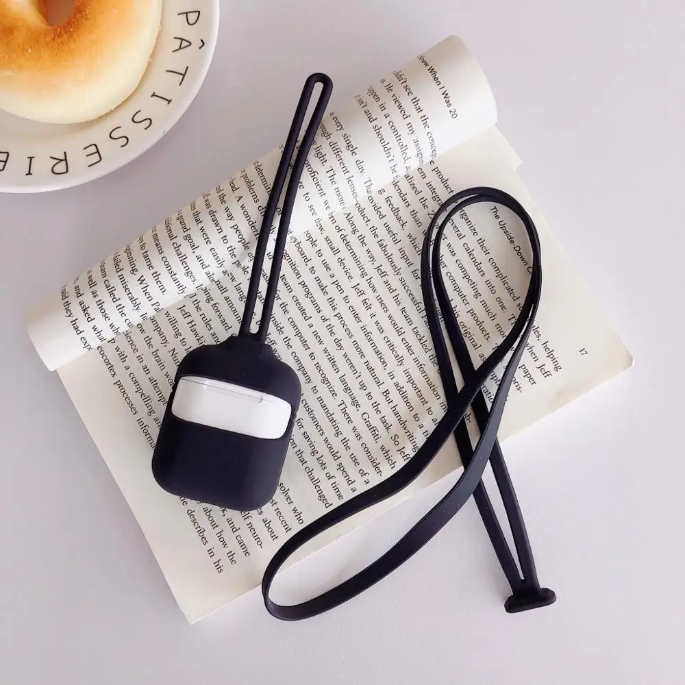 Беспроводной силиконовый чехол для наушников с двойным ремешком Apple AirPods