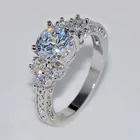 Изысканное кольцо с кристаллами, размеры 6, 7, 8, 2020, свадебное, женское, невеста, 1 шт., 910