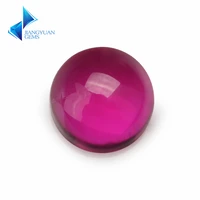 size 310mm round shape cabochon 5 synthetic corundum gems lab created stone for jewelry