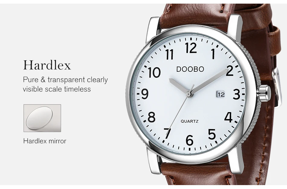 DOOBO оригинальные мужские кварцевые часы Reloj Hombre кожаные деловые часы мужские часы с хронографом армейские военные часы спортивные для мужчин