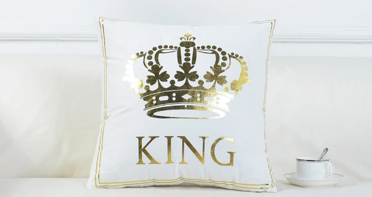 3 45x45 см/17,72x17,72 King queen чехол для подушки из хлопкополиэфирной ткани для декоративной диванной подушки сиденья Диван объятия Детские чехол - Цвет: 3